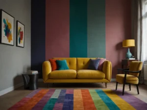 Oltre il bianco: la riscossa del colore per un salotto pieno di personalità